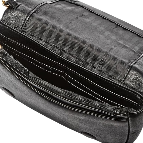 Victoria’s Secret Black Sparkle bow rhinestone accent wristlet/ phone and wallet - Picture 11 of 12